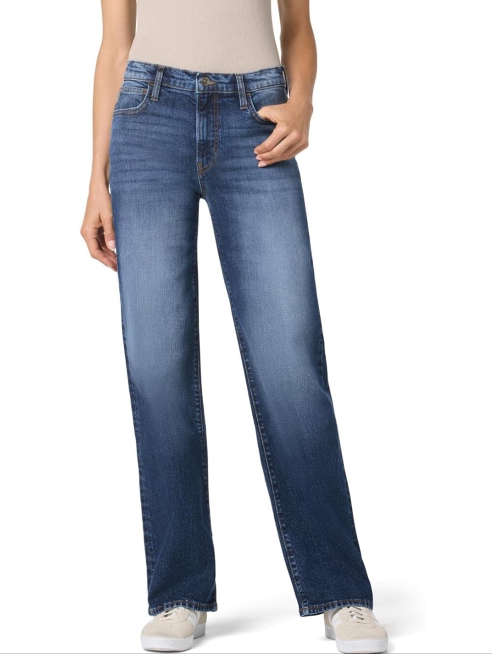 Hudson Rosalie Wide Leg High Rise Medium Wash Jean Sz 31